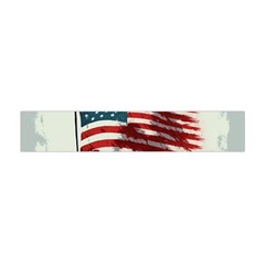 Patriotic Usa United States Flag Old Glory Premium Plush Fleece Scarf (mini)