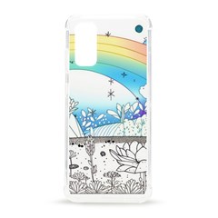 Rainbow Fun Cute Minimal Doodle Drawing Samsung Galaxy S20 6 2 Inch Tpu Uv Case by Ravend