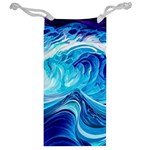 Tsunami Waves Ocean Sea Nautical Nature Water Jewelry Bag Back