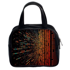 Data Abstract Abstract Background Background Classic Handbag (two Sides)