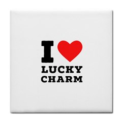 I Love Lucky Charm Tile Coaster by ilovewhateva