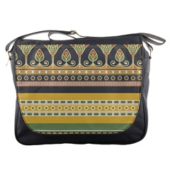 Seamless-pattern-egyptian-ornament-with-lotus-flower Messenger Bag by Salman4z