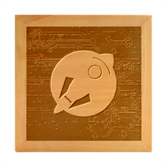 Rocket-with-science-related-icons-image Wood Photo Frame Cube by Salman4z