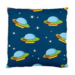 Seamless-pattern-ufo-with-star-space-galaxy-background Standard Cushion Case (one Side) by Salman4z