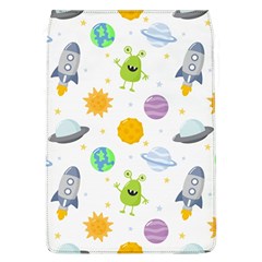 Seamless-pattern-cartoon-space-planets-isolated-white-background Removable Flap Cover (l) by Salman4z