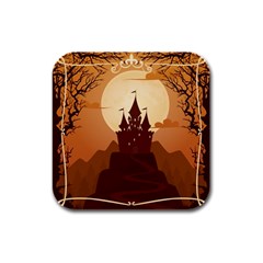Beautiful-castle Rubber Square Coaster (4 Pack) by Salman4z