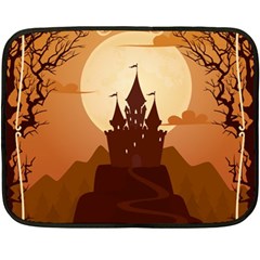 Beautiful-castle Fleece Blanket (mini) by Salman4z