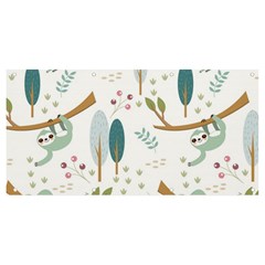 Pattern-sloth-woodland Banner And Sign 8  X 4 