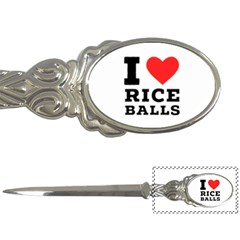 I Love Rice Balls Letter Opener by ilovewhateva