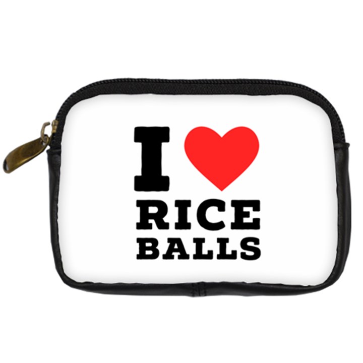 I love rice balls Digital Camera Leather Case