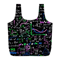 Math-linear-mathematics-education-circle-background Full Print Recycle Bag (l) by Salman4z