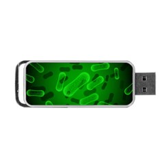 Green-rod-shaped-bacteria Portable Usb Flash (two Sides) by Salman4z