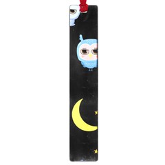 Cute-owl-doodles-with-moon-star-seamless-pattern Large Book Marks by Salman4z