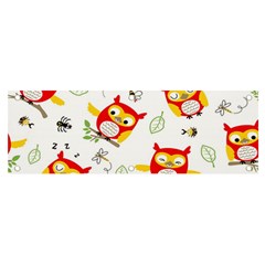 Seamless-pattern-vector-owl-cartoon-with-bugs Banner And Sign 6  X 2  by Salman4z