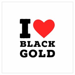 I Love Black Gold Lightweight Scarf  by ilovewhateva