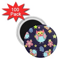 Owl-stars-pattern-background 1 75  Magnets (100 Pack)  by Salman4z