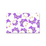 Purple-owl-pattern-background Sticker Rectangular (10 pack)