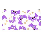 Purple-owl-pattern-background Pencil Case