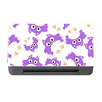 Purple-owl-pattern-background Memory Card Reader with CF