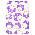 Purple-owl-pattern-background Removable Flap Cover (S)