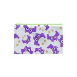 Purple-owl-pattern-background Cosmetic Bag (XS)