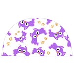 Purple-owl-pattern-background Anti scalding pot cap