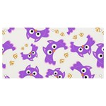 Purple-owl-pattern-background Banner and Sign 4  x 2 