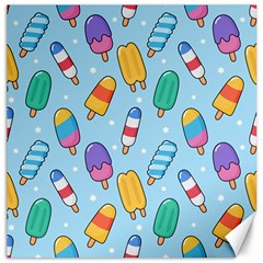 Cute-kawaii-ice-cream-seamless-pattern Canvas 20  X 20 