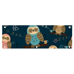 Seamless-pattern-owls-dreaming Banner And Sign 6  X 2  by Salman4z