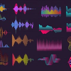 Colorful-sound-wave-set Play Mat (rectangle) by Salman4z