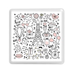 Big-collection-with-hand-drawn-objects-valentines-day Memory Card Reader (square) by Salman4z