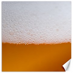 Beer Foam Bubbles Alcohol Glass Canvas 12  X 12  by pakminggu