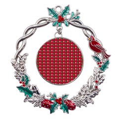 Snowflake Christmas Tree Pattern Metal X mas Wreath Holly Leaf Ornament by pakminggu