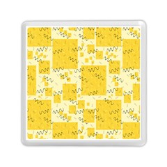 Party Confetti Yellow Squares Memory Card Reader (square) by pakminggu
