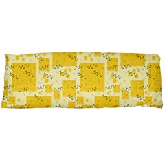 Party Confetti Yellow Squares Body Pillow Case (dakimakura)