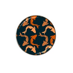 Background Pattern Texture Design Wallpaper Fish Hat Clip Ball Marker (4 Pack)