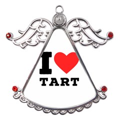 I Love Tart Metal Angel With Crystal Ornament by ilovewhateva