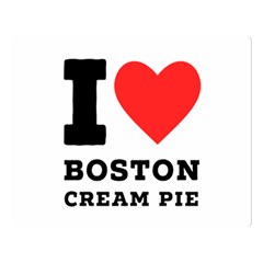 I Love Boston Cream Pie Premium Plush Fleece Blanket (large) by ilovewhateva