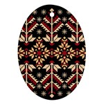 Vector Illustration Of Ukrainian Folk Seamless Pattern Ethnic Ornament Border Element Traditional Ornament (Oval)