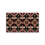 Vector Illustration Of Ukrainian Folk Seamless Pattern Ethnic Ornament Border Element Traditional Sticker Rectangular (100 pack)