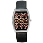 Vector Illustration Of Ukrainian Folk Seamless Pattern Ethnic Ornament Border Element Traditional Barrel Style Metal Watch