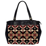 Vector Illustration Of Ukrainian Folk Seamless Pattern Ethnic Ornament Border Element Traditional Oversize Office Handbag (2 Sides)