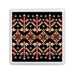 Vector Illustration Of Ukrainian Folk Seamless Pattern Ethnic Ornament Border Element Traditional Memory Card Reader (Square)