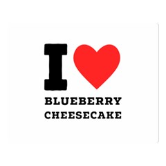 I Love Blueberry Cheesecake  Premium Plush Fleece Blanket (large) by ilovewhateva