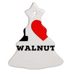 I Love Walnut Ornament (christmas Tree)  by ilovewhateva