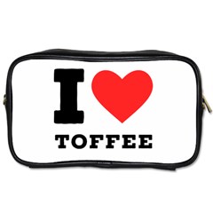 I Love Toffee Toiletries Bag (one Side) by ilovewhateva