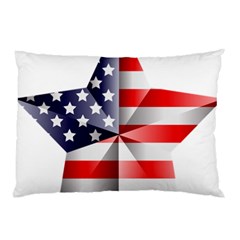 United States Of America Flag Of The United States Independence Day Pillow Case (two Sides) by danenraven