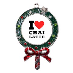I Love Chai Latte Metal X mas Lollipop With Crystal Ornament by ilovewhateva
