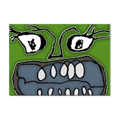Extreme Closeup Angry Monster Vampire Sticker A4 (100 Pack) by dflcprintsclothing
