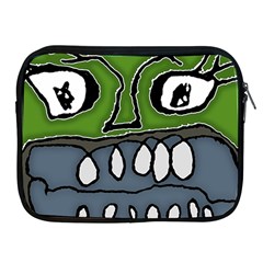 Extreme Closeup Angry Monster Vampire Apple Ipad 2/3/4 Zipper Cases by dflcprintsclothing